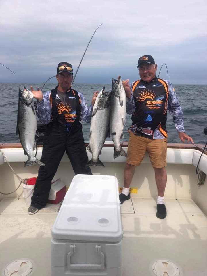 Fishing for Salmon and Trout in the Shining Waters of Lake Ontario